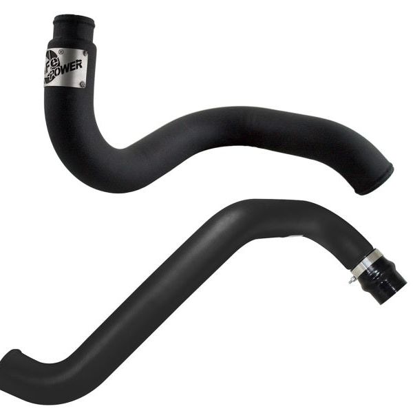 aFe 46-20045 - AFE46-20045 - aFe BladeRunner 3in Black Intercooler Hot Cold Side Tubes Combo 02-04 GM Diesel Trucks 6.6L V8 (td) - Shipped in Europe - Tuningsupply.com