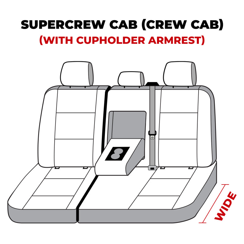 Covercraft SSC8526CAGY - CVRSSC8526CAGY - Covercraft 21-24 Ford F-250 Carhartt SeatSaver Custom Second Row Seat Covers - Gravel - Shipped in Europe - Tuningsupply.com