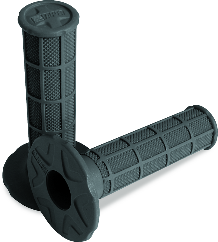 ProTaper 024839 - PTR024839 - ProTaper Full Waffle Grips Medium - Dark Gray - Shipped in Europe - Tuningsupply.com