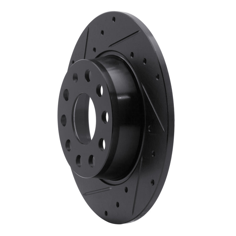 R1 Concepts 633-74031L - RNC633-74031L - R1 05-25 Audi A3 (Mexico) Rear Left Drilled & Slotted Black Brake Rotor - Shipped in Europe - Tuningsupply.com