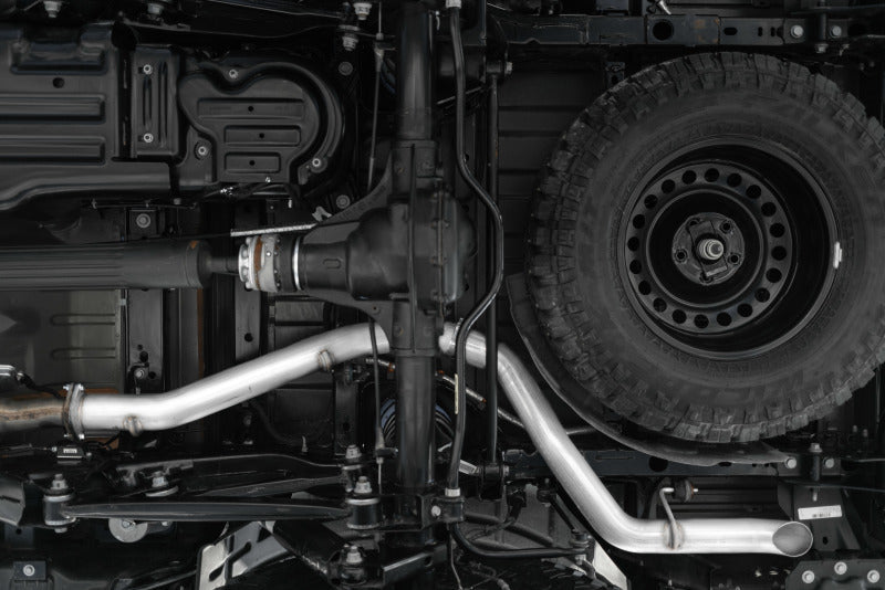 MBRP PS6502409 - MBRPS6502409 - MBRP 2021+ JEEP Gladiator JT 3.0L EcoDiesel XP Series T304SS 3in Filter Back w/ Rear Turn Down - Shipped in Europe - Tuningsupply.com