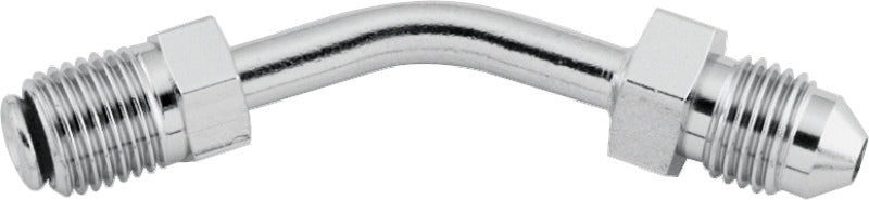 TwinPower 035965 - TWP035965 - Twin Power Stainless Brake Fitting Male 3/8-24 Inverted Flare to AN-3 Male 45 Degree Adaptor Tube - Shipped in Europe - Tuningsupply.com