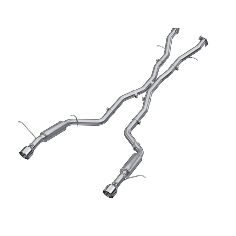 MBRP PS5105AL - MBRPS5105AL - MBRP 18-23 Dodge Durango SRT 6.4L Armor Lite AL Steel 3in Cat Back Exhaust Dual Rear Exit w/ SS Tips - Shipped in Europe - Tuningsupply.com