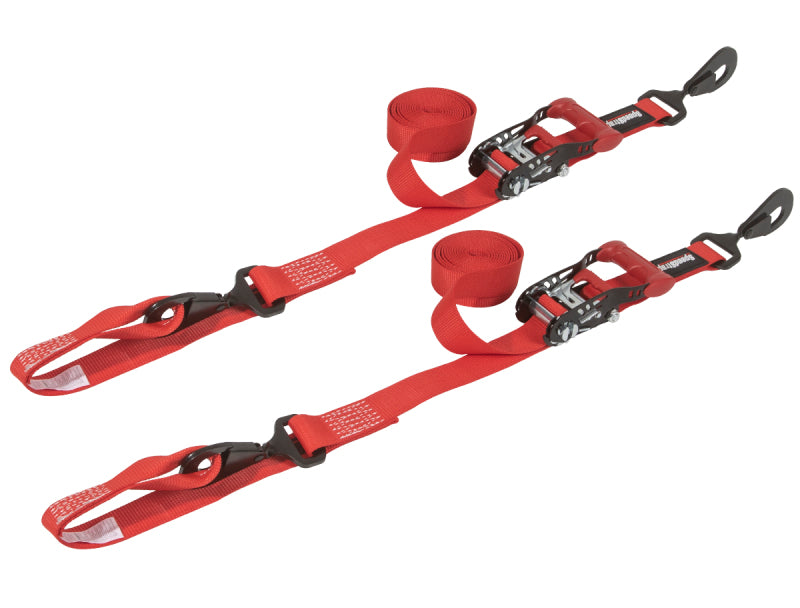 SpeedStrap 15223-2 - SSP15223-2 - SpeedStrap 1 1/2In x 10Ft Ratchet Tie-Down w/ Soft-Tie (2 Pack) - Red - Shipped in Europe - Tuningsupply.com