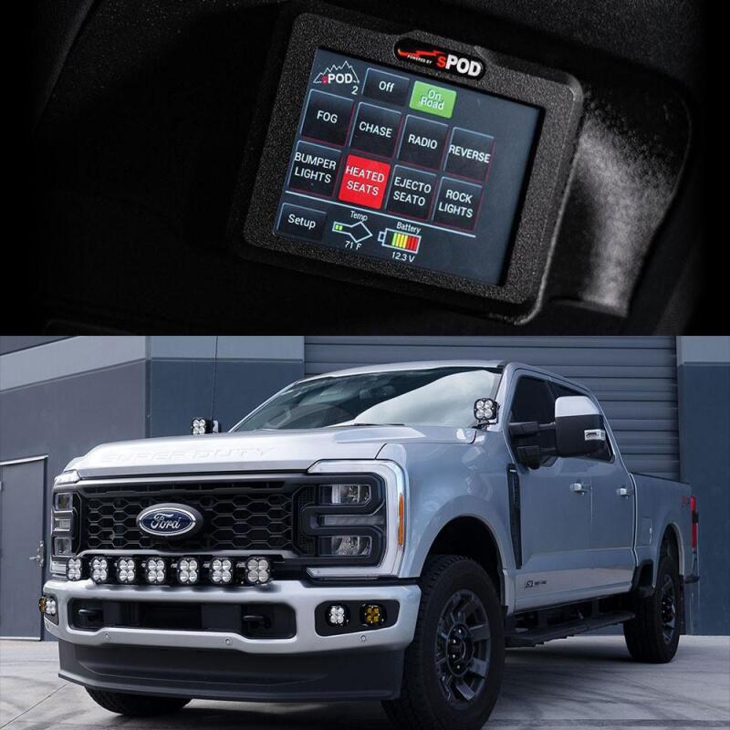 SPOD 870140 - SPO870140 - sPOD 2023+ Ford F250/F350 Super Duty BantamX Touchscreen Vehicle Power Management Kit - Shipped in Europe - Tuningsupply.com