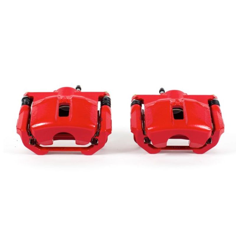 PowerStop S6030 - PSBS6030 - Power Stop 09-14 Nissan Maxima Front Red Calipers w/Brackets - Pair - Shipped in Europe - Tuningsupply.com