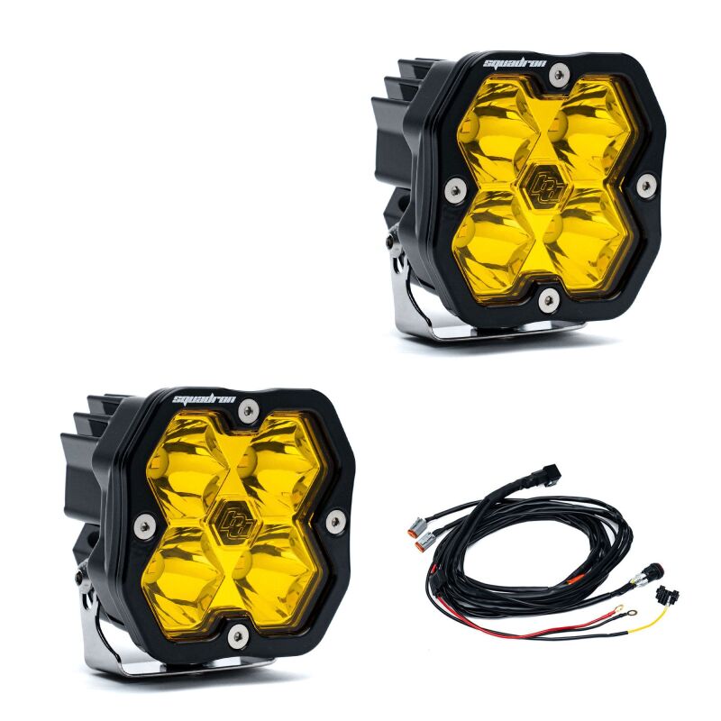 Baja Designs 5578112 - BAJ5578112 - Baja Designs Squadron 2.0 Sport LED Spot (Pair) - Baja Amber - Shipped in Europe - Tuningsupply.com