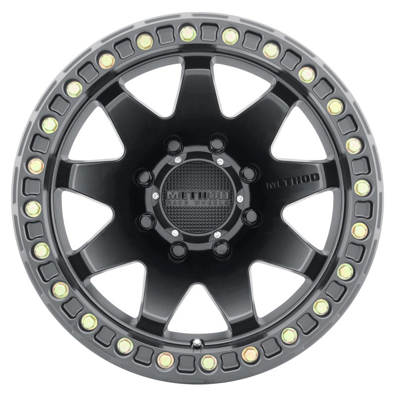 Method Wheels - MRWMR10879080544B - Method MR108 17x9 -44mm Offset 8x6.5 130.81mm CB Matte Black w/BH-H24125-38 Wheel - Shipped in Europe - Tuningsupply.com