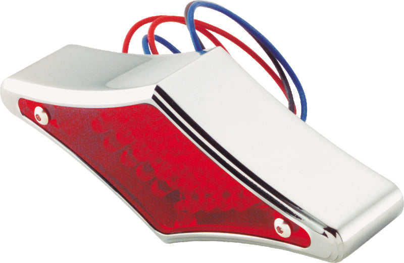 Bikers Choice 490307 - BKC490307 - Bikers Choice Chrome Diamond LED Taillight Red Lens Universal Custom - Shipped in Europe - Tuningsupply.com