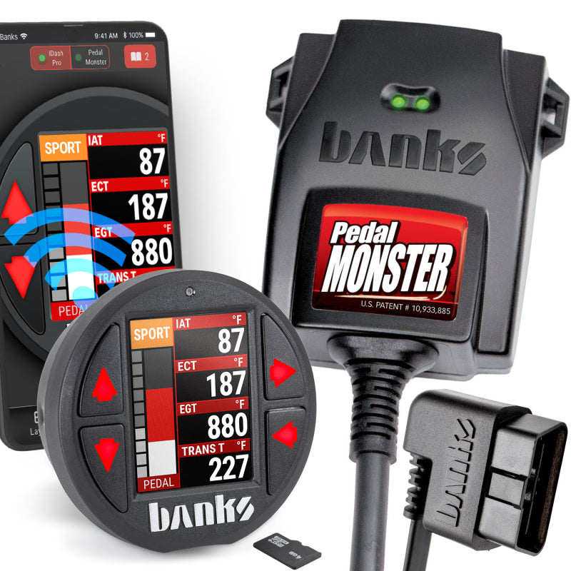 Banks Power 64333-P - GBE64333-P - Banks Power Pedal Monster Kit TE Connectivity MT2 6 Way With iDash Data Pro - Shipped in Europe - Tuningsupply.com