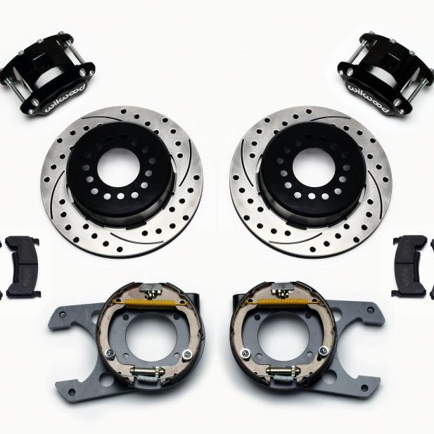 Wilwood 140-12569-D - WIL140-12569-D - Wilwood D154 P/S Park Brake Kit Drilled Chevy C-10 2.42 Offset 5-lug - Shipped in Europe - Tuningsupply.com