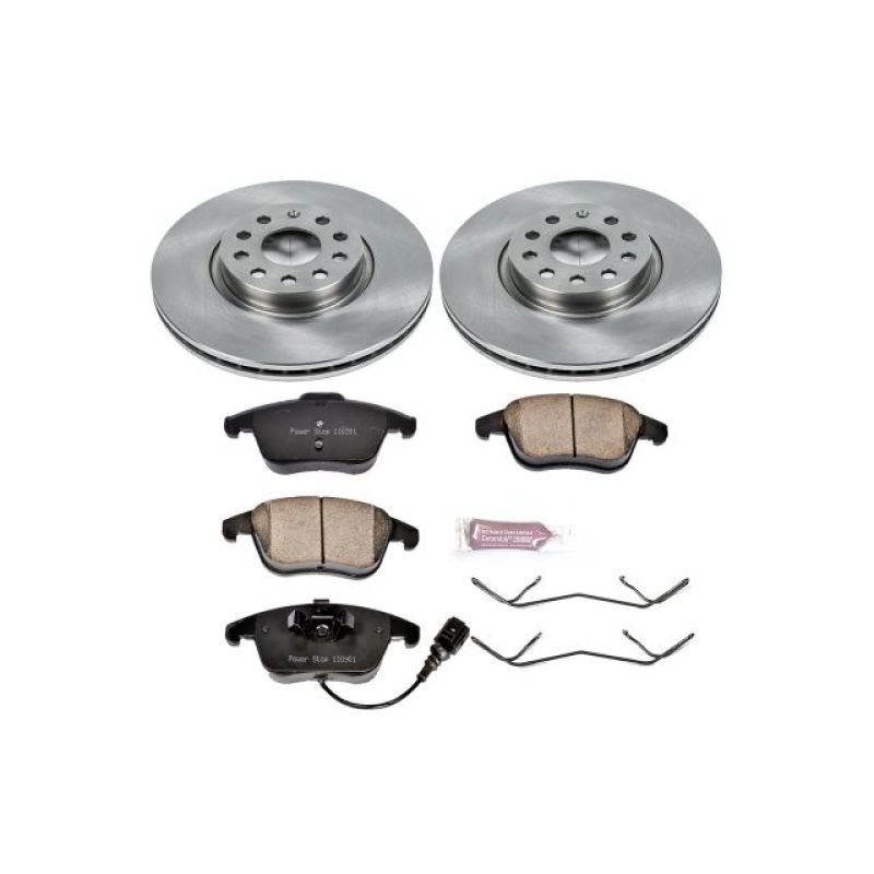 PowerStop KOE2963 - PSBKOE2963 - Power Stop 15-18 Audi Q3 Front Autospecialty Brake Kit - Shipped in Europe - Tuningsupply.com