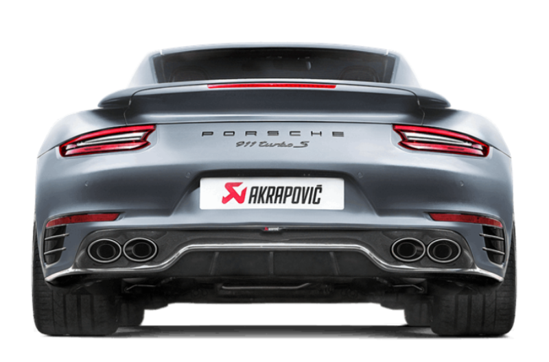 Akrapovic S-PO/TI/6H - AKRS-PO/TI/6H - Akrapovic 16-17 Porsche 911 Turbo/Turbo S (991.2) Slip-On Line (Titanium) (Req. Tips/Diffuser) - Shipped in Europe - Tuningsupply.com