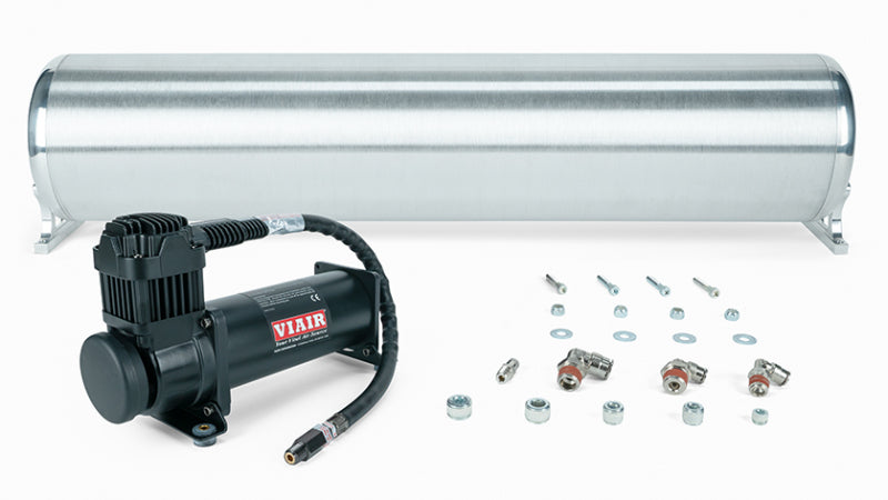 Air Lift 27769 - ALF27769 - Air Lift 28in FLO Tank w/ Viair 444c Black Compressor (Incl. Fittings & Tank Mounting Hardware) - Shipped in Europe - Tuningsupply.com