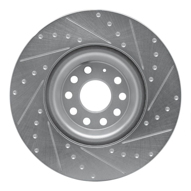 R1 Concepts 631-74034L - RNC631-74034L - R1 2012-2025 Audi S3 (USA/Canada) Front Left Drilled & Slotted Silver Brake Rotor - Shipped in Europe - Tuningsupply.com