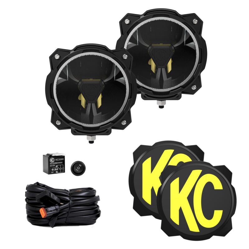 KC HiLiTES 91401 - KCL91401 - KC HiLiTES Gravity Titan LED 6in. - Pair Pack (Spot Beam) - Shipped in Europe - Tuningsupply.com