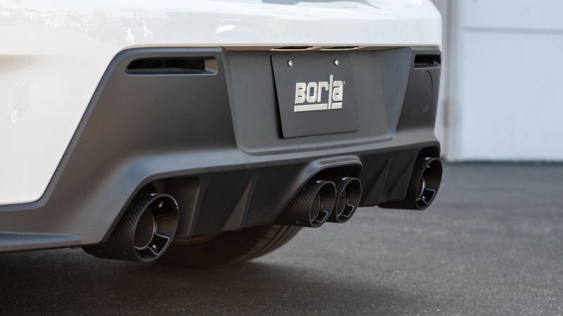 Borla 140942CFBA - BOR140942CFBA - Borla 23-24 Toyota GR Corolla ATAK Cat Back System - Carbon Fiber & Black Anodized - Shipped in Europe - Tuningsupply.com