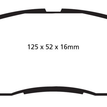 EBC DP22002 - EBCDP22002 - EBC 10+ Ford Fiesta 1.6 (FOR NON-ST/NON-TURBO) Greenstuff Front Brake Pads - Shipped in Europe - Tuningsupply.com