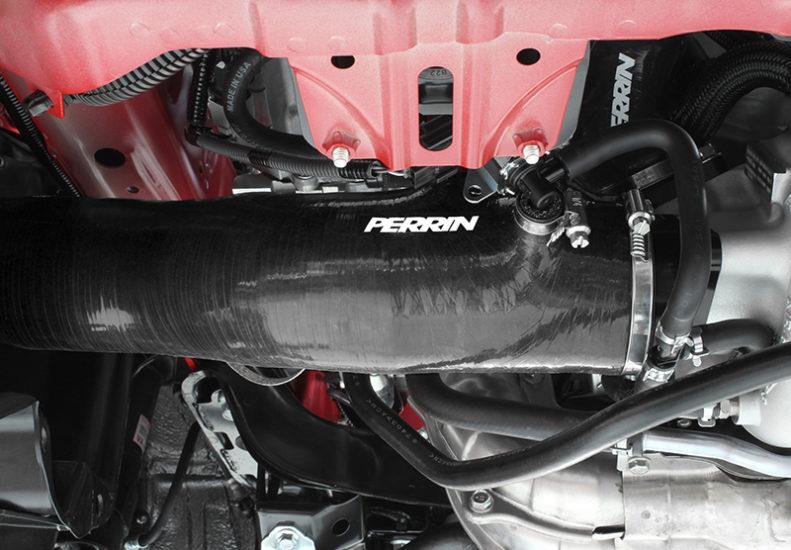 Perrin Performance PSP-INT-424BK - PERPSP-INT-424BK - PERRIN 15-21 Subaru WRX / 14-18 Forester XT Turbo Inlet Hose 3in. w/ Turbo Adapter Flange - Black - Shipped in Europe - Tuningsupply.com