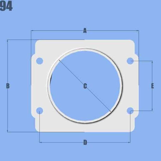 Vibrant 1994 - VIB1994 - Vibrant MAF Sensor Adapter Plate for Subaru applications use w/ 3in Inlet I.D. filters only - Shipped in Europe - Tuningsupply.com