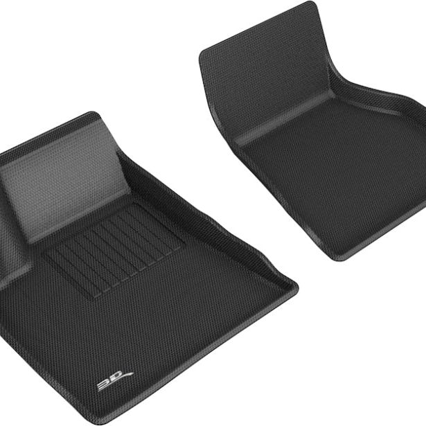 3D MAXpider L1TL01311509 - ACEL1TL01311509 - 3D MAXpider 2015-2020 Tesla Model S Kagu 1st Row Floormat - Black - Shipped in Europe - Tuningsupply.com