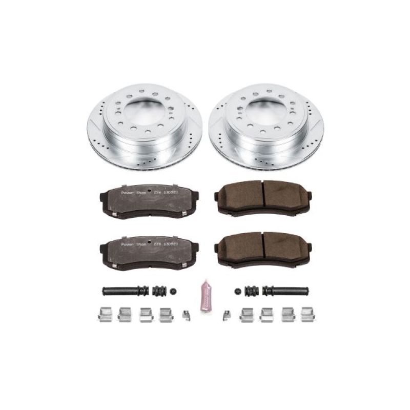 PowerStop K5875-36 - PSBK5875-36 - Power Stop 10-19 Lexus GX460 Rear Z36 Truck & Tow Brake Kit - Shipped in Europe - Tuningsupply.com