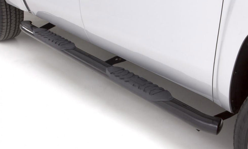 LUND 23475771 - LND23475771 - Lund 03-09 Dodge Ram 2500 Quad Cab 4in. Oval Curved Steel Nerf Bars - Black - Shipped in Europe - Tuningsupply.com