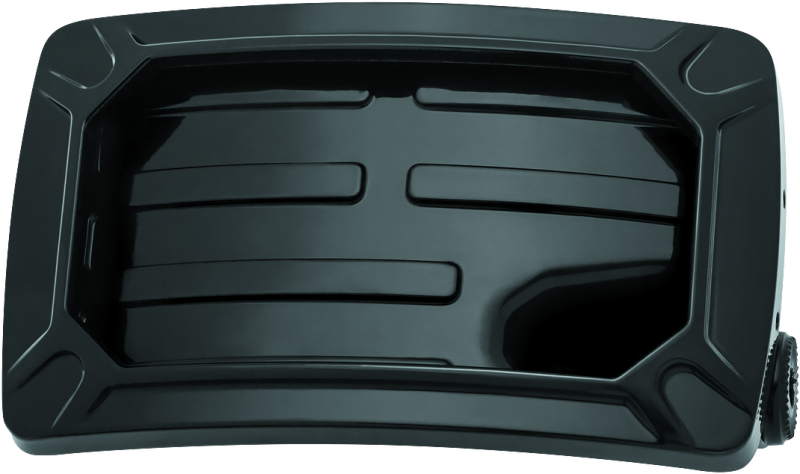 Kuryakyn 3193 - KUR3193 - Kuryakyn Nova Curved Horizontal Mount Side License Plate Holder Gloss Black - Shipped in Europe - Tuningsupply.com