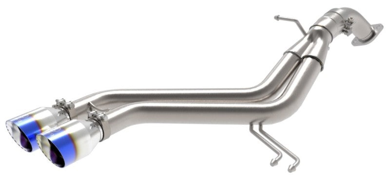 aFe 49-37019-L - AFE49-37019-L - aFe Takeda 13-17 Hyundai Veloster L4-1.6L 2-1/2in 304 SS Axle-Back Exhaust w/ Blue Flame Tips - Shipped in Europe - Tuningsupply.com