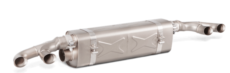 Akrapovic S-PO/TI/6H - AKRS-PO/TI/6H - Akrapovic 16-17 Porsche 911 Turbo/Turbo S (991.2) Slip-On Line (Titanium) (Req. Tips/Diffuser) - Shipped in Europe - Tuningsupply.com