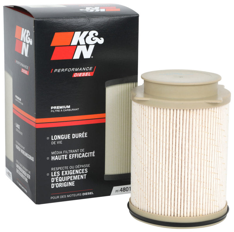 K&N Engineering PF-4801 - KNNPF-4801 - K&N 18-22 Dodge RAM 6.7L L6 Diesel Fuel Filter - Shipped in Europe - Tuningsupply.com