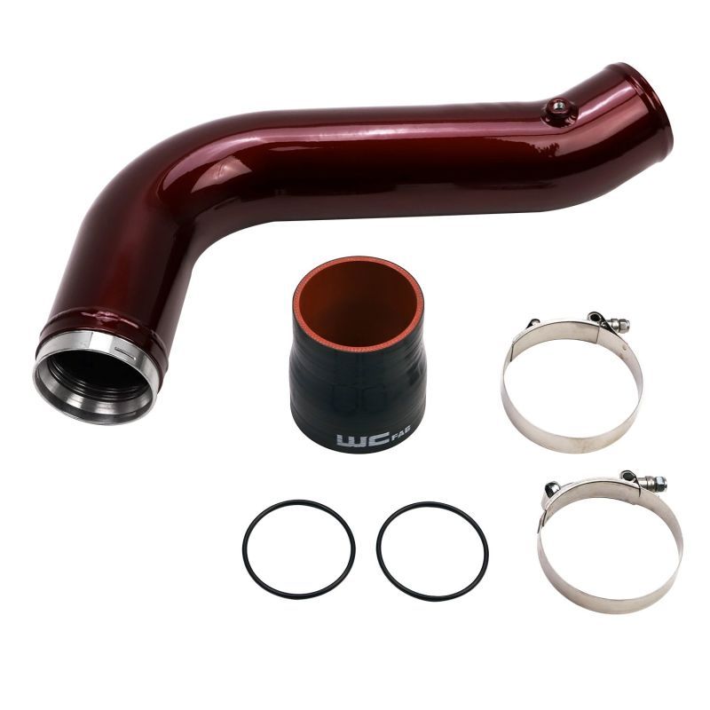 Wehrli WCF100530-GB - WCFWCF100530-GB - Wehrli 17-19 Chevrolet 6.6L L5P Duramax Passenger Side 3.5in Intercooler Pipe - Gloss Black - Shipped in Europe - Tuningsupply.com