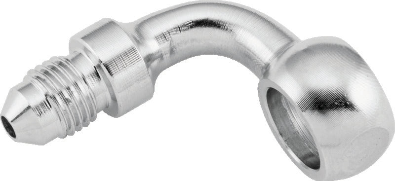 TwinPower 035962 - TWP035962 - Twin Power Stainless Brake Fitting 3/8 Inch X AN3 90 Degree Banjo Adaptor - Shipped in Europe - Tuningsupply.com