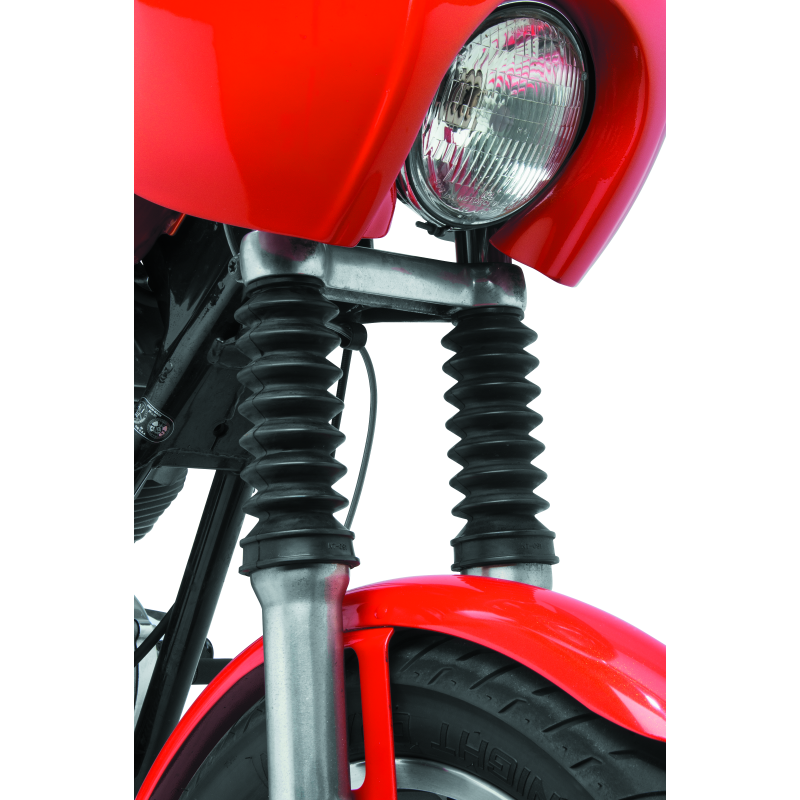 Bikers Choice 666760 - BKC666760 - Bikers Choice 39MM Black Fork Boots Extended 6.9in / Collapsed 3.35in (Pair) - Shipped in Europe - Tuningsupply.com