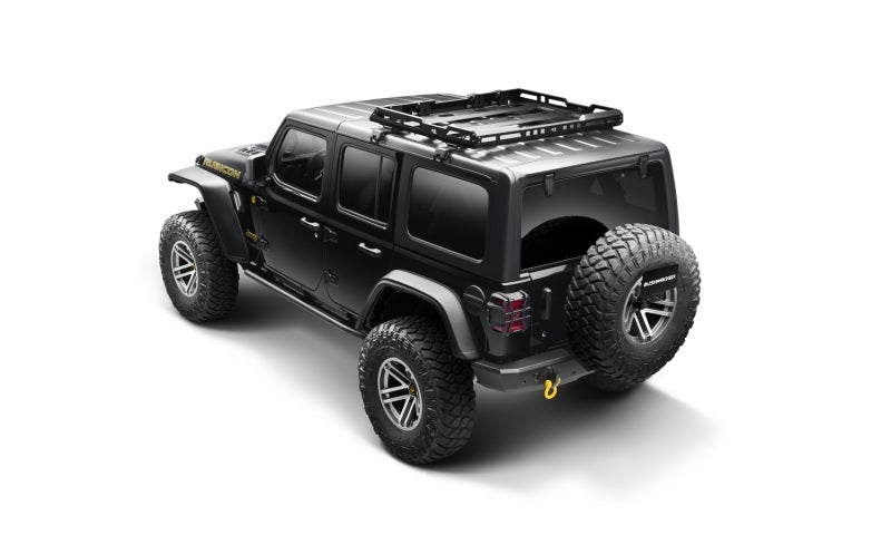 Bushwacker - BUS11950-07 - Bushwacker 18-21 Jeep Wrangler JL (2-Door & 4-Door) Flat Style Flares 4pc - Black - Shipped in Europe - Tuningsupply.com