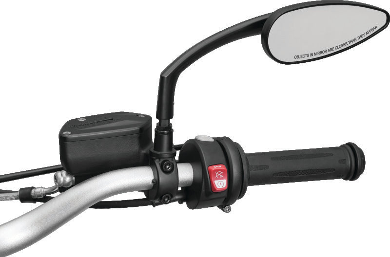 Kuryakyn 1708 - KUR1708 - Kuryakyn Teardrop Mirrors Satin Black - Shipped in Europe - Tuningsupply.com