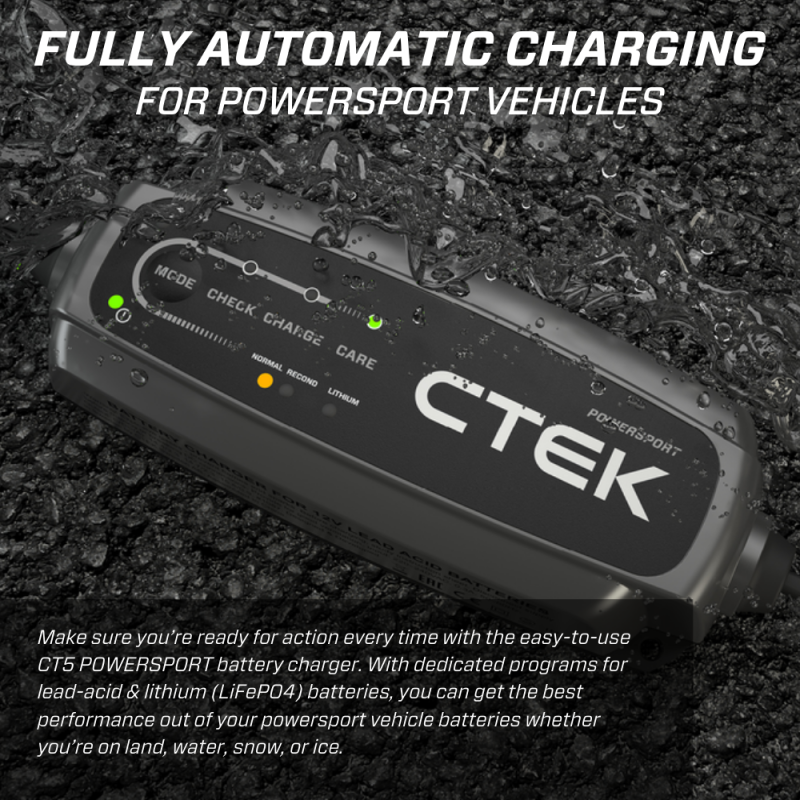 CTEK K40-339 - CTEK40-339 - CTEK Battery Charger - CT5 Powersport - 2.3A - Shipped in Europe - Tuningsupply.com