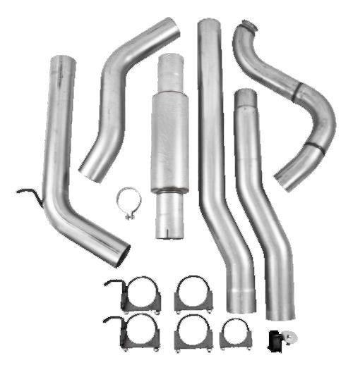 MBRP PS6150P - MBRPS6150P - MBRP 88-93 Dodge 2500/3500 Cummins 5.9L 4WD ONLY Turbo Back Single Side Exit P Series Exhaust - Shipped in Europe - Tuningsupply.com