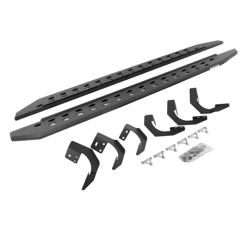 Go Rhino 69430687ST - GOR69430687ST - Go Rhino 19-22 Ram 1500 CC 4DR (Not Classic) RB20 Slim Running Boards Kit (w/Brackets) - Bedliner Ct - Shipped in Europe - Tuningsupply.com