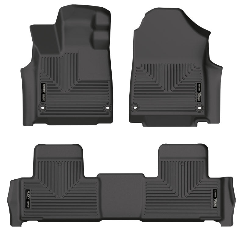 Husky Liners 95181 - HSL95181 - Husky Liners 2022 Acura MDX Weatherbeater Black Front & 2nd Seat Floor Liners - Shipped in Europe - Tuningsupply.com