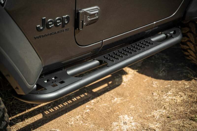 DV8 Offroad SRJL-10 - DVESRJL-10 - DV8 Offroad 2018+ Jeep Wrangler JL 2-Door Bolt-On OE Plus Side Steps - Shipped in Europe - Tuningsupply.com