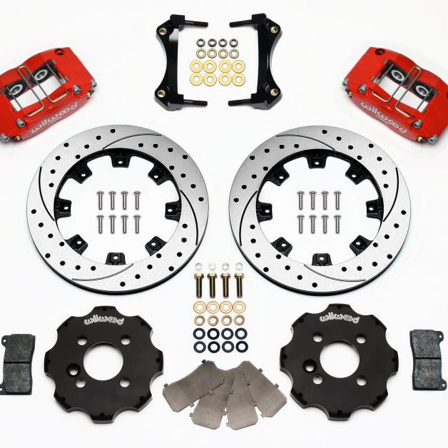 Wilwood 140-8528-DR - WIL140-8528-DR - Wilwood Dynapro Radial Front Kit 12.19in Drilled Red Mini Cooper - Shipped in Europe - Tuningsupply.com