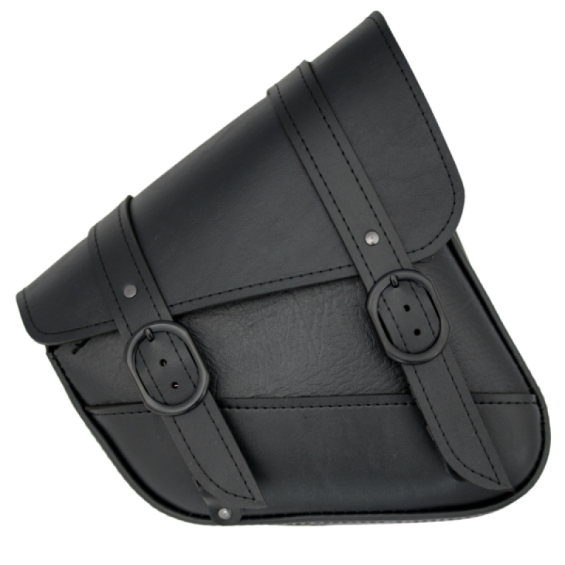 Willie & Max 59778-05 - WAM59778-05 - Willie & Max HD Sportsters,Custom Hard Tails Black Jack Swingarm Bag Dual Shock w/Blk Buckle - Black - Shipped in Europe - Tuningsupply.com
