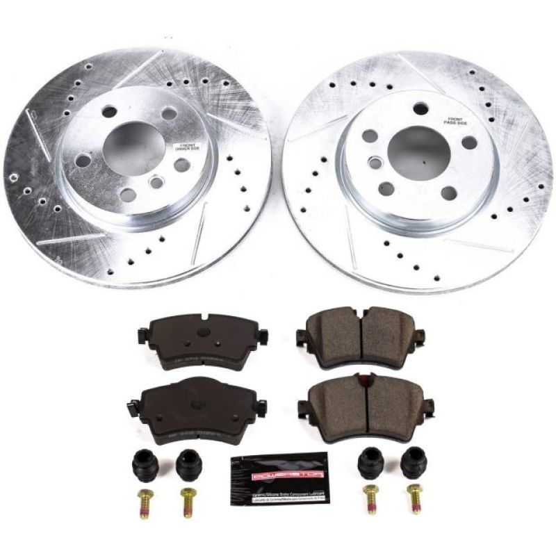 PowerStop K7980 - PSBK7980 - Power Stop 14-19 Mini Cooper Front Z23 Evolution Sport Brake Kit - Shipped in Europe - Tuningsupply.com
