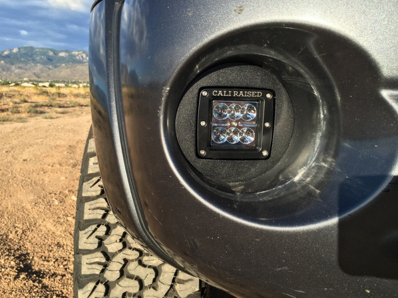 Cali Raised LED CR2456 - CALCR2456 - Cali Raised 2005-2011 Toyota Tacoma Led Fog Light Pod Rep Brackets Kit - Brackets W/ 18W Pods - Shipped in Europe - Tuningsupply.com