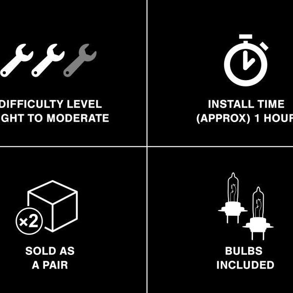 Raxiom 49133 - RAX49133 - Raxiom 05-12 Ford Mustang GT LED Halo Fog Lights (Chrome) - Shipped in Europe - Tuningsupply.com