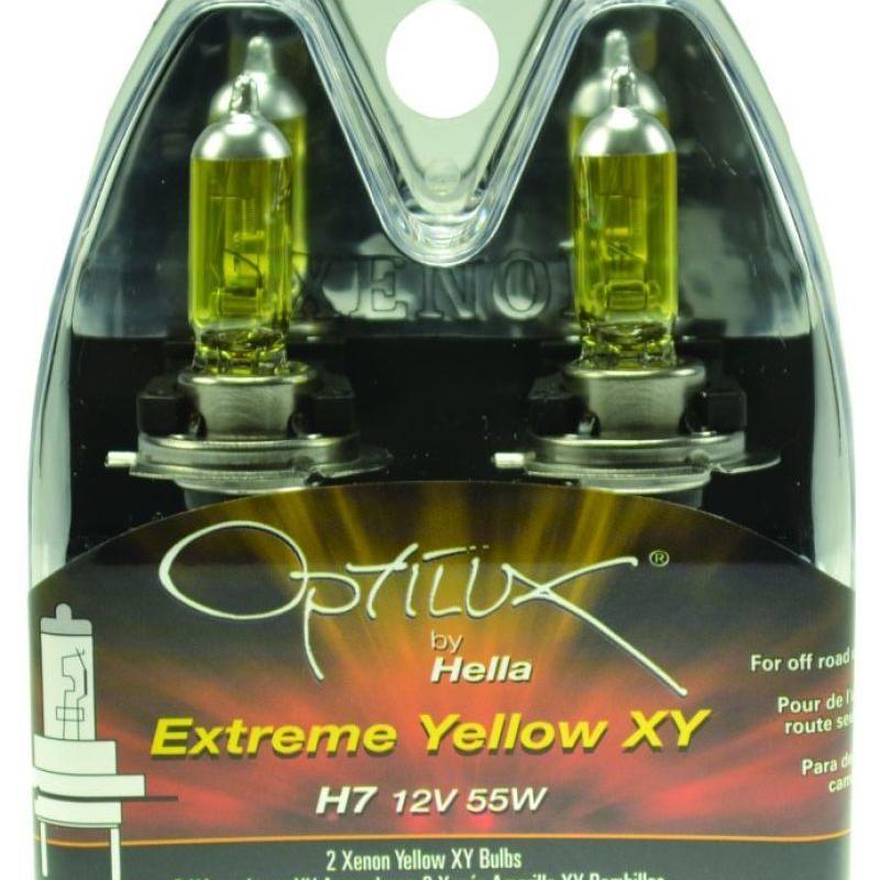 Hella LAH71070702 - HELLAH71070702 - Hella Optilux H7 12V/55W XY Xenon Yellow Bulb - Shipped in Europe - Tuningsupply.com