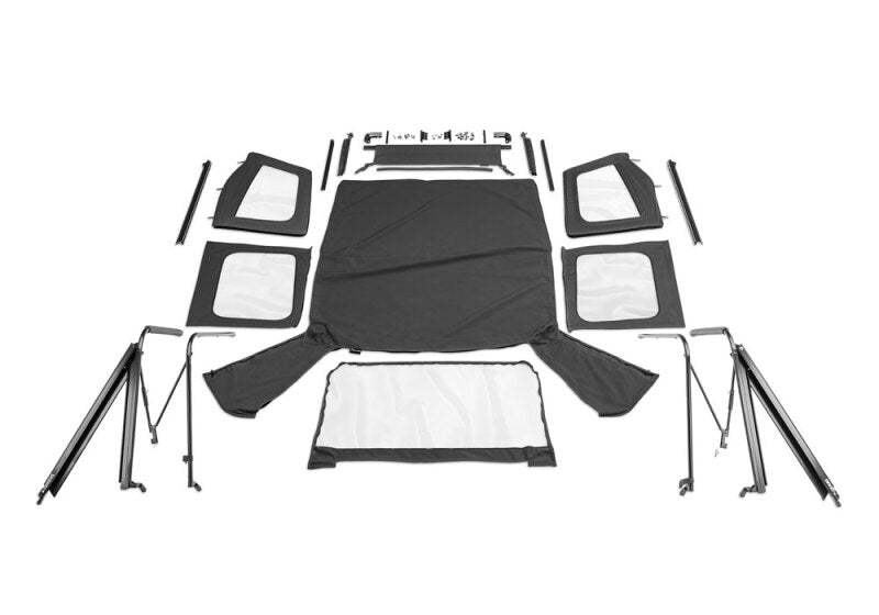 Rampage 68115 - RAM68115 - Rampage 1976-1983 Jeep CJ5 Complete Top - Black Denim - Shipped in Europe - Tuningsupply.com