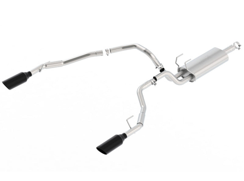 Borla 140307BC - BOR140307BC - Borla 09-17 Ram 1500 5.7L V8 3in-2.5in Dual Out Pipe 5in Tip S-Type Exhaust Black Chrome - Shipped in Europe - Tuningsupply.com