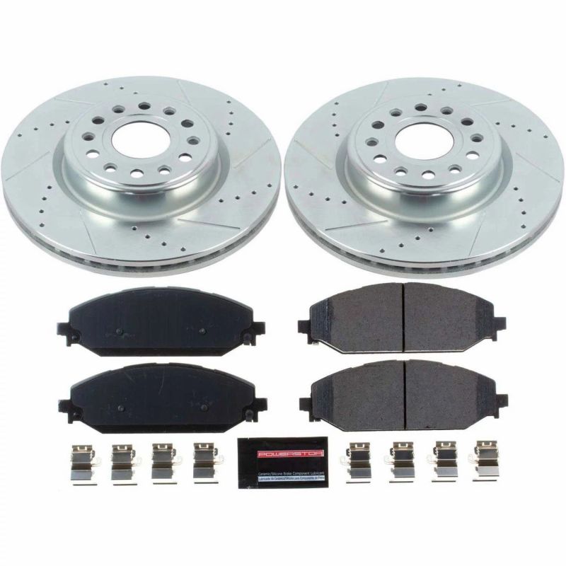 PowerStop K8183 - PSBK8183 - Power Stop 20-22 Ram 1500 Front Z23 Evolution Brake Kit - Shipped in Europe - Tuningsupply.com